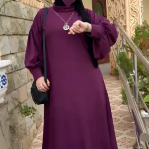 Robe hijab évasé